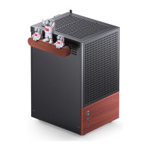 Jonsbo T6 PC Gehäuse, Mini-Tower, Mini-ITX, Tempered Glass, Holz - schwarz Jonsbo T6 PC Gehäuse, Mini-Tower, Mini-ITX, Tempered Glass, Holz - schwarz