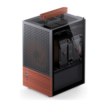 Jonsbo T6 PC Gehäuse, Mini-Tower, Mini-ITX, Tempered Glass, Holz - schwarz Jonsbo T6 PC Gehäuse, Mini-Tower, Mini-ITX, Tempered Glass, Holz - schwarz