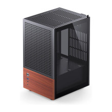 Jonsbo T6 PC Gehäuse, Mini-Tower, Mini-ITX, Tempered Glass, Holz - schwarz Jonsbo T6 PC Gehäuse, Mini-Tower, Mini-ITX, Tempered Glass, Holz - schwarz