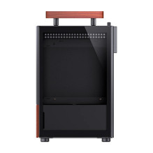 Jonsbo T6 PC Gehäuse, Mini-Tower, Mini-ITX, Tempered Glass, Holz - schwarz Jonsbo T6 PC Gehäuse, Mini-Tower, Mini-ITX, Tempered Glass, Holz - schwarz