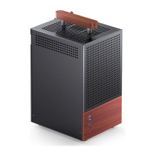 Jonsbo T6 PC Gehäuse, Mini-Tower, Mini-ITX, Tempered Glass, Holz - schwarz Jonsbo T6 PC Gehäuse, Mini-Tower, Mini-ITX, Tempered Glass, Holz - schwarz