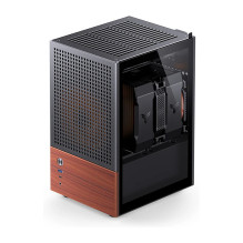 Jonsbo T6 PC Gehäuse, Mini-Tower, Mini-ITX, Tempered Glass, Holz - schwarz Jonsbo T6 PC Gehäuse, Mini-Tower, Mini-ITX, Tempered Glass, Holz - schwarz
