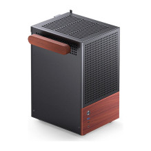 Jonsbo T6 PC Gehäuse, Mini-Tower, Mini-ITX, Tempered Glass, Holz - schwarz Jonsbo T6 PC Gehäuse, Mini-Tower, Mini-ITX, Tempered Glass, Holz - schwarz