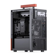 Jonsbo T6 PC Gehäuse, Mini-Tower, Mini-ITX, Tempered Glass, Holz - schwarz Jonsbo T6 PC Gehäuse, Mini-Tower, Mini-ITX, Tempered Glass, Holz - schwarz