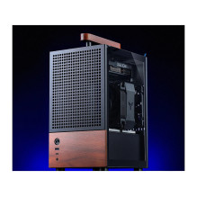 Jonsbo T6 PC Gehäuse, Mini-Tower, Mini-ITX, Tempered Glass, Holz - schwarz Jonsbo T6 PC Gehäuse, Mini-Tower, Mini-ITX, Tempered Glass, Holz - schwarz
