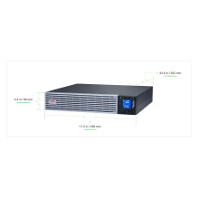 APC Easy UPS On-Line UPS Rack AC 230V 2700Watt 3000VA 1 x battery Li-ion RS-232 USB oc 7 2U 19 BK with silver APC Easy UPS On-Line UPS Rack AC 230V 2700Watt 3000VA 1 x battery Li-ion RS-232 USB oc 7 2U 19 BK with silver