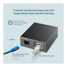 TP-Link Omada Nek FC111B-20 Fiber Converter TP-Link Omada Nek FC111B-20 Fiber Converter