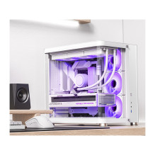 Jonsbo TK-2 2.0 Midi-Tower, Tempered Glass – balta