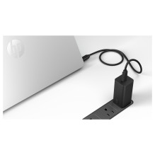 N HP USB-C 65W GaN Ladegerät Schwarz, inkl. 2m USB-C Kabel, Power Delivery (PD) 3.0
