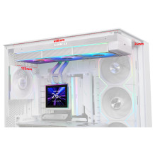 K Lian Li „HydroShift II LCD-S“ 360CL Balta, „AiO“ su vandens aušinimu