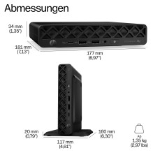 HP EliteDesk 8 Mini G2a RYZ AI 5 435 / 16GB / 512SSD / W11 Pro 1J Gar (DE) HP EliteDesk 8 Mini G2a RYZ AI 5 435 / 16GB / 512SSD / W11 Pro 1J Gar (DE)