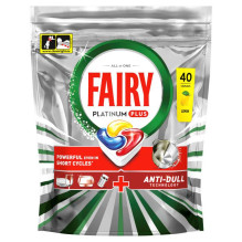 CAPS DISW FAIRY PLATINUMPLUS LEMON 40PCE