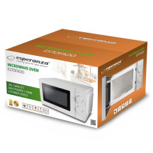 Esperanza ESTOFADO White Solo mikrobangų stalviršis 20 L 700 W Esperanza ESTOFADO White Solo mikrobangų stalviršis 20 L 700 W