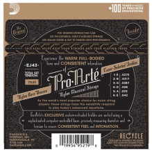 D'Addario EJ43 Pro-Arté Carbon – klasikinės gitaros stygos D'Addario EJ43 Pro-Arté Carbon – klasikinės gitaros stygos