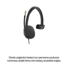 HP Poly Mission 815 monofoninės USB laidinės ausinės