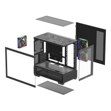 DeepCool CG380 3F Midi Tower, juodas