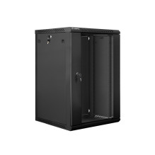 Lanberg prie sienos montuojama stelažinė spintelė 19\'\' 18U 600x600mm juoda (stiklinės durys) Lanberg prie sienos montuojama stelažinė spintelė 19\'\' 18U 600x600mm juoda (stiklinės durys)