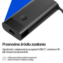 HP 140 W USB-C nešiojamojo kompiuterio įkroviklis HP 140 W USB-C nešiojamojo kompiuterio įkroviklis