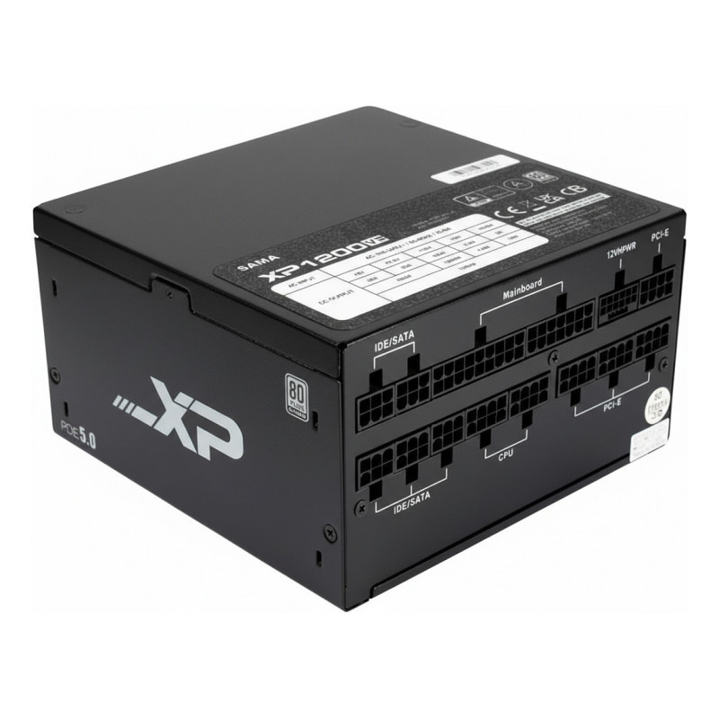 1200W „Inter Tech ArgusNT HA-1200BA4“ ATX 3.1 80 PLUS auksinis