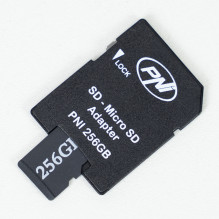 PNI 256 GB „MicroSD“ atminties kortelė su SD adapteriu, 10 klasė, 80 Mb/s, V30 PNI 256 GB „MicroSD“ atminties kortelė su SD adapteriu, 10 klasė, 80 Mb/s, V30