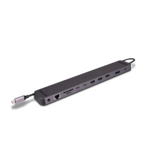 USB C Docking Station - LINDY Plugable DST-Mini XT 810 8K / 4K60, 100W PD, USB 3.2, Gigabit Ethernet, Gray USB C Docking Station - LINDY Plugable DST-Mini XT 810 8K / 4K60, 100W PD, USB 3.2, Gigabit Ethernet, Gray