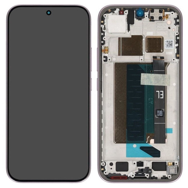 LCD screen Xiaomi 17T 5G with touch screen with frame Purple original (service pack)