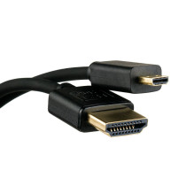 HDMI Laidas - HDMI į Micro HDMI 30cm 48Gbps 8K 60Hz Auksu Padengtas