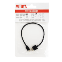 HDMI Laidas - HDMI į Micro HDMI 30cm 48Gbps 8K 60Hz Auksu Padengtas