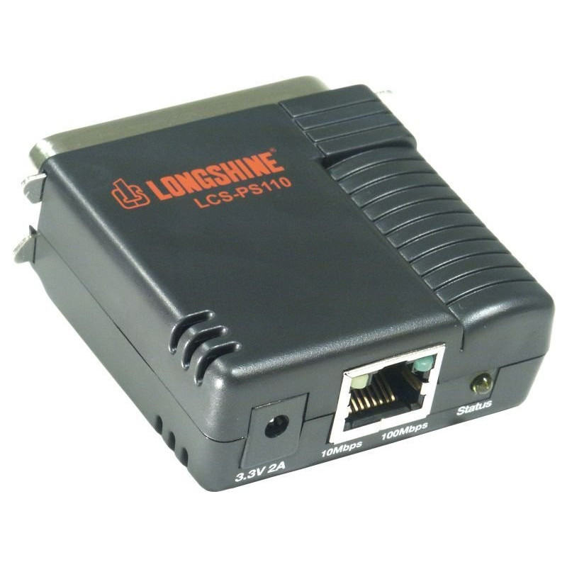 Spausdintuvo serveris Longshine Longshine Printserver 100Mbit 1x paralelinis TP Longshine LCS-PS110