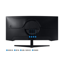 Monitorius - Samsung LC34G55TWWPXEN 34" UWQHD 165Hz Juodas