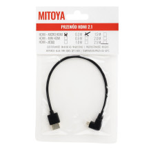HDMI Laidas - HDMI į Micro HDMI Dešinės Pusės 30cm 8K @ 60Hz 4K @ 120Hz