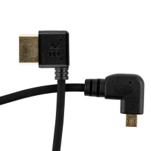 HDMI Laidas - 30cm Kampinis HDMI į Micro HDMI 8K @ 60Hz, 4K @ 120Hz