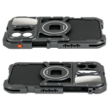 Telefono Dėklas - VRIG iPhone 14 Pro Max Aliuminis su Hot Shoe System ir Veidrodžiu Telefono Dėklas - VRIG iPhone 14 Pro Max Aliuminis su Hot Shoe System ir Veidrodžiu