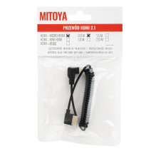 HDMI Laidas - Micro HDMI Spiral 50 cm 48 Gbps 8K 60Hz 4K 120Hz HDMI Laidas - Micro HDMI Spiral 50 cm 48 Gbps 8K 60Hz 4K 120Hz