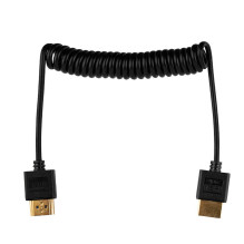 HDMI Laidas - HDMI Laidas 50cm Spiralinis HDMI į Micro HDMI 8K 60Hz 4K 120Hz