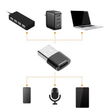 Adapteris - USB-C į USB-A Garso Adapteris su OTG Parama