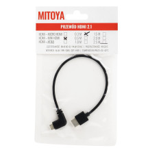 HDMI Laidas - HDMI į Mini HDMI 30cm 8K 60Hz 4K 120Hz Aukso Danga HDMI Laidas - HDMI į Mini HDMI 30cm 8K 60Hz 4K 120Hz Aukso Danga