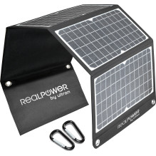 Saulės įkroviklis Realpower RealPower Saulės baterija SP-30E 30 vatų 4 sulankstomos plokštės