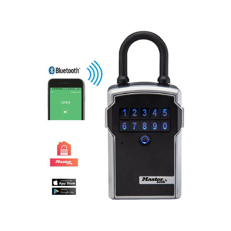MasterLock Master Lock Bluetooth atslēgu seifs ar skavu 5440EURD