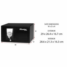 MASTER LOCK baldų seifas su raktiniu užraktu Small 9 litrų MASTER LOCK baldų seifas su raktiniu užraktu Small 9 litrų