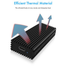 Korpuss IcyBox IB-1816M-C31 Type-C uz PCIe NVMe M.2 Korpuss IcyBox IB-1816M-C31 Type-C uz PCIe NVMe M.2