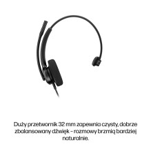 HP Poly Mission 415 Monaural USB Wired Headset Classic HP Poly Mission 415 Monaural USB Wired Headset Classic
