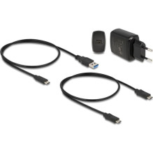 Delock DeLOCK 64177 kietųjų diskų prijungimo stotelė USB 3.2 Gen 2 (3.1 Gen 2) Type-C, juoda Delock DeLOCK 64177 kietųjų diskų prijungimo stotelė USB 3.2 Gen 2 (3.1 Gen 2) Type-C, juoda