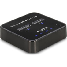 Delock SSD prijungimo stotelė 2 lizdams - M.2 kortelė - USB-C 3.2 (2 karta) - juoda