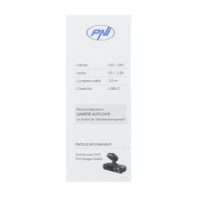 PNI power cable for car DVRs, input 12V / 24V, output 5V 2.5A