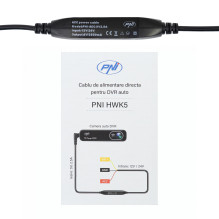 PNI power cable for car DVRs, input 12V / 24V, output 5V 2.5A