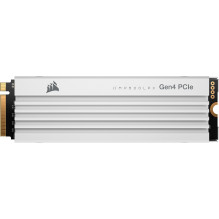 SSD 2TB CORSAIR M.2 PCI-E NVMe Gen4 MP600 PRO LPX balta mažmeninė pakuotė SSD 2TB CORSAIR M.2 PCI-E NVMe Gen4 MP600 PRO LPX balta mažmeninė pakuotė