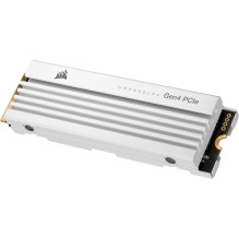 SSD 2TB CORSAIR M.2 PCI-E NVMe Gen4 MP600 PRO LPX balta mažmeninė pakuotė SSD 2TB CORSAIR M.2 PCI-E NVMe Gen4 MP600 PRO LPX balta mažmeninė pakuotė