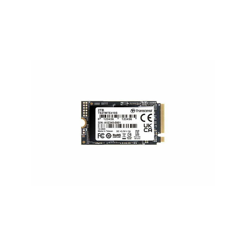 SSD diskas Transcend 410S 2TB M.2 2242 PCI-E x4 Gen4 NVMe (TS2TMTE410S)