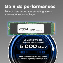 SSD disks Crucial E100 480GB M.2 2280 PCI-E x4 Gen4 NVMe (CT480E100SSD8) SSD disks Crucial E100 480GB M.2 2280 PCI-E x4 Gen4 NVMe (CT480E100SSD8)